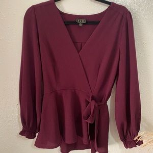 Blusa Color Vino/Burgundy